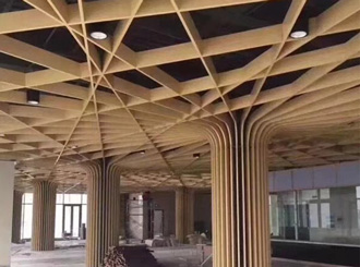 鋁單板室內(nèi)墻頂造型