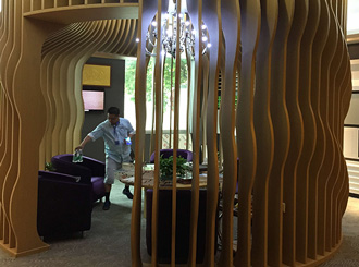 鋁單板室內(nèi)墻頂造型