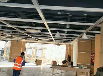 鋁單板室內(nèi)墻頂造型