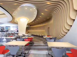 鋁單板室內(nèi)墻頂造型