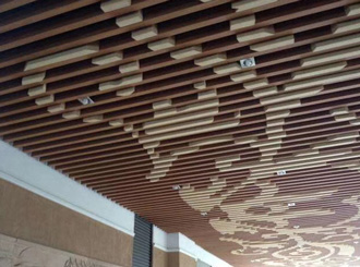 鋁單板室內(nèi)墻頂造型