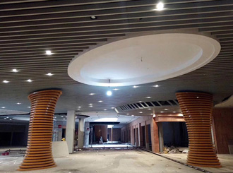 鋁單板室內(nèi)墻頂造型