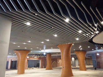 鋁單板室內(nèi)墻頂造型