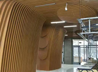 鋁單板室內(nèi)墻頂造型