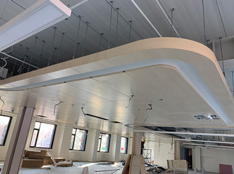 鋁單板室內(nèi)墻頂造型