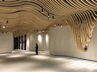 鋁單板室內(nèi)墻頂造型